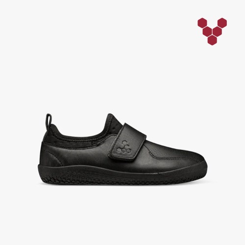 Vivobarefoot Primus School II Kids Trainers Black UK FDNU